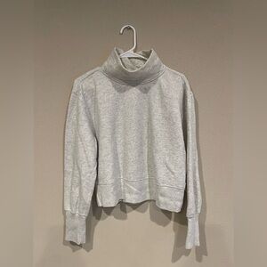 Abercrombie & Fitch Light Gray Cowl Neck Sweater